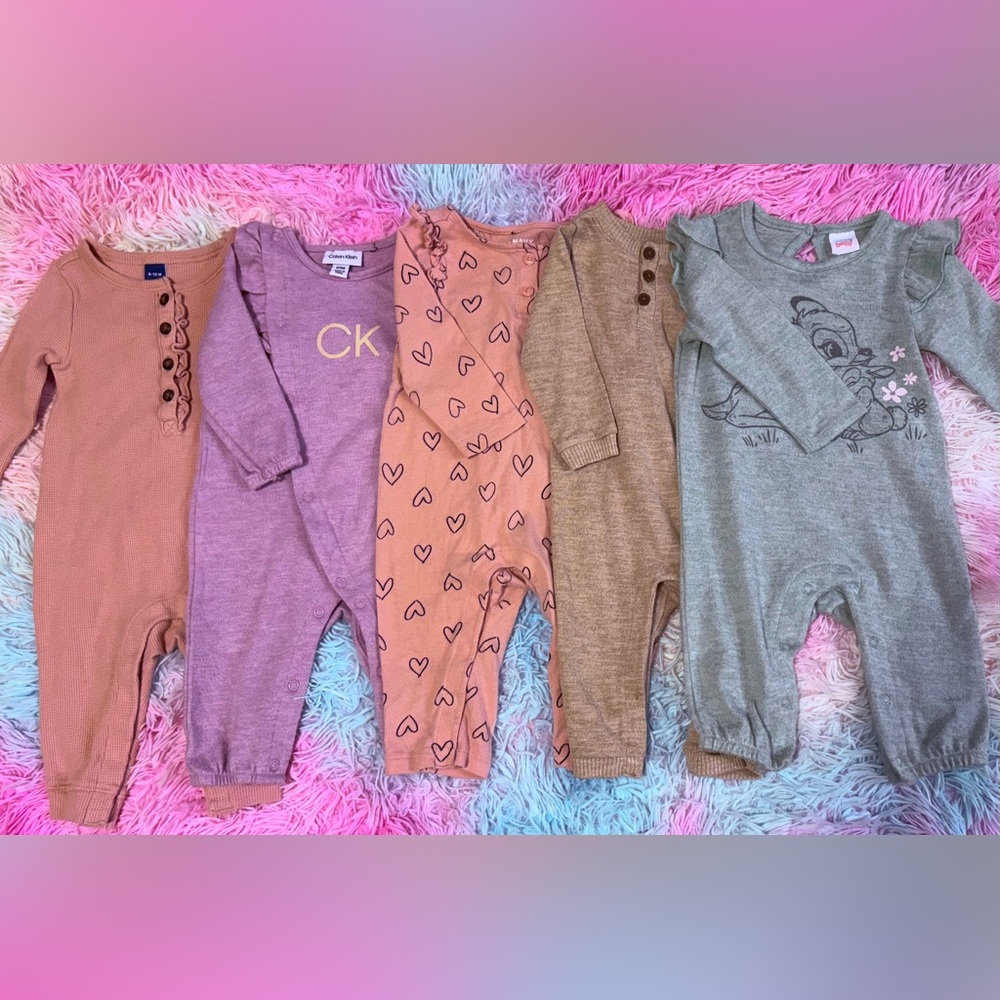 Baby Romper Set Calvin Klein/Disney Baby/Old Navy Baby Romper Long Sleeve 6/9M